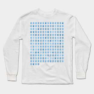 200 digit prime numbers (cyan rectangles) Long Sleeve T-Shirt